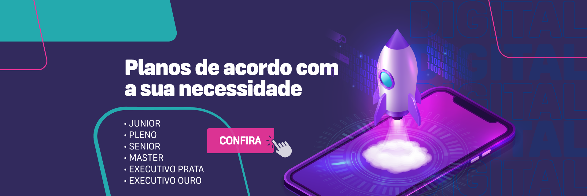 Planos de acordo com sua necessidade.